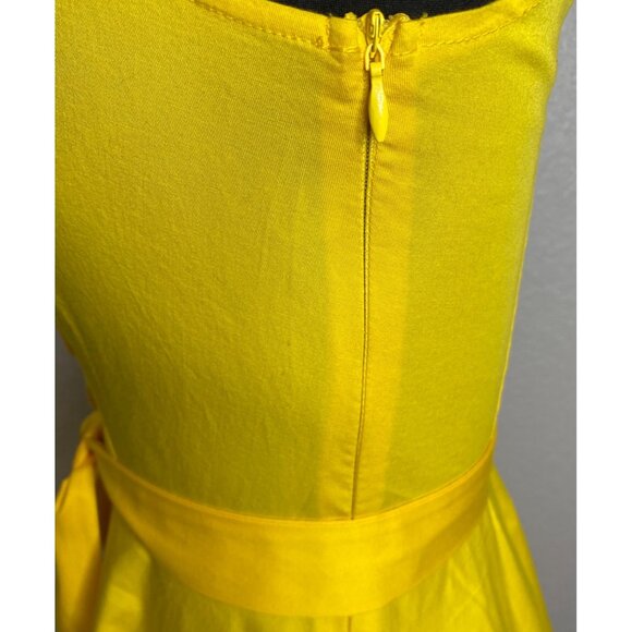 Wedtrend 1950s Retro Dress Womens Size Small Yellow Rockabilly Tradwife - Picture 11 of 15